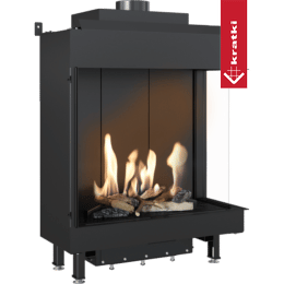 Cheminée au Gaz KRATKI LEO 76 / 62 droite propane ∅ 100/150 5,1 kW