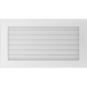 Grille de ventilation 17x30 blanc avec une persienne