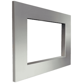 Brushed steel frame for MAJA insert with guillotine