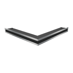 Kratka wentylacyjna kominkowa LUFT narożny 56x56x6 szlifowana