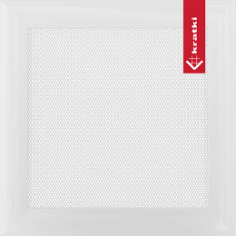 Kratka wentylacyjna kominkowa Oskar 22x22 biała