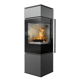 Wood burning steel stove REN/S left Ø 150 7 kW