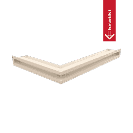 Griglia di ventilazione LUFT angolo destra 40x60x6 crema