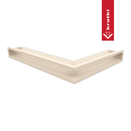 Grille de cheminée LUFT coin gauche 76,6x54,7x9 crème