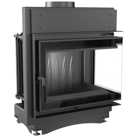 Cast iron fireplace MAJA DECO right 8 kW Ø 150