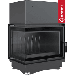 Focar semineu din fonta KRATKI ZUZIA ECO DECO 12 kW Ø 200 colt stanga