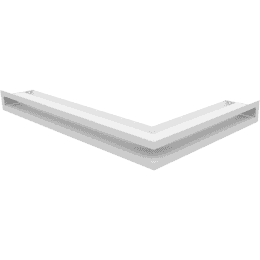 Ventilācijas vāks LUFT stūra kreisais 60x40x6 balts Slim