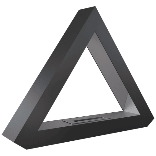 OUTLET bio fireplace triangle