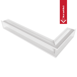 Corner air vent NL/12/8040/45S white