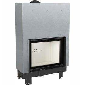 Steel fireplace MBA 17 kW Ø 200 Lift-up self closing door
