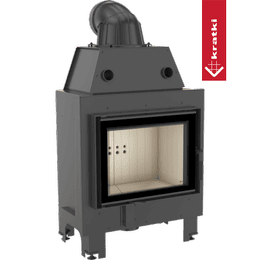 Stalen haard KRATKI MBM 10 kW Ø 200 zelfsluitende deur