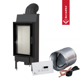 Smart stålpeis NADIA GRILLER 9 kW Ø 200 MSK GLASS