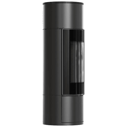 Kaminofen aus Stahl KRATKI AMBLER Ø 150 7 kW schwarz Verkleidung