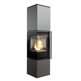 Wood burning steel stove REN/L left Ø 150 7 kW