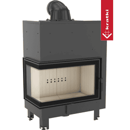Insatskamin Kratki MBO 15 kW Ø 200 Vänster med självstängande dörr