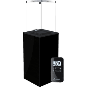 Patio Gas Heater Patio Mini Glass Panel Black automatic 8,2 kW