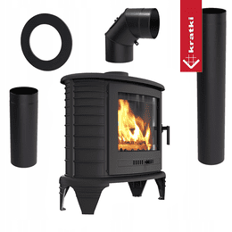 Ketaus krosnelė KRATKI K8 Ø 130 9 kW su priedais