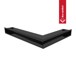 Vent Cover LUFT corner left 76,6x54,7x9 black