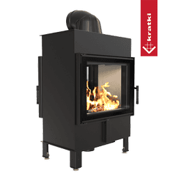 Steel fireplace KRATKI LUCY TUNNEL 12 kW Ø 200