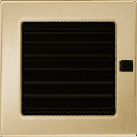Vent Cover 17x17 gold - plated with blinds