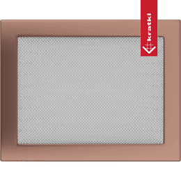 Ventilatiedeksel 22x30 galvanisch koper