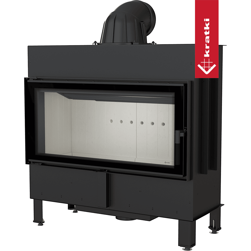 Steel fireplace KRATKI LUCY 16 kW Ø 200