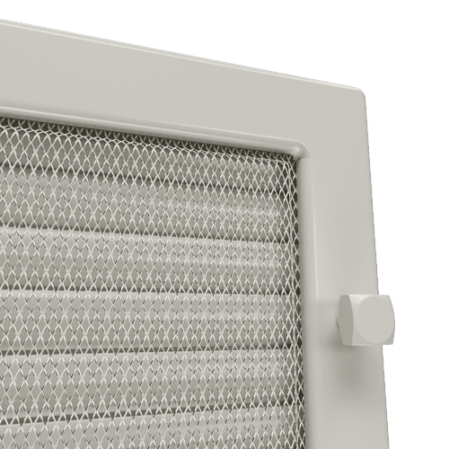 Grille de ventilation 17x37 crème une persienne