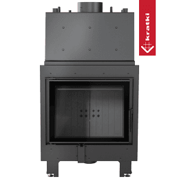 Wasserführender Kamineinsatz KRATKI MBZ 13 kW Ø 200 Schwarze Thermotec-Auskleidung