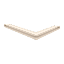 Eck-Lüftungsgitter LUFT links 76,6x54,7x6 Creme