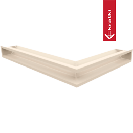 Capac aerisire LUFT colt stanga 76,6x54,7x9 crem Slim