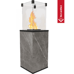 Terrassenheizer Patio Mini Quarzsinter Natur manuelle Steuerung 8,2kW