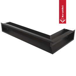 Capac aerisire LUFT colț stânga 80x40x12 negru