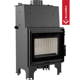 Water heating fireplace KRATKI AQUARIO M 8 kW Ø 180 Double glass