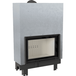 Kamineinsatz aus Stahl KRATKI MBO 15 kW Ø 200 mit Schiebetür