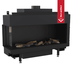 Chimenea de Gas KRATKI LEO 100 izquierda gas natural ∅ 100/150 8,3 kW