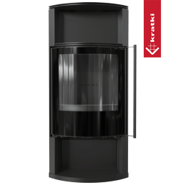 Vedfyrt stålovn TOFA GRID Ø 150 8 kW sort thermotec