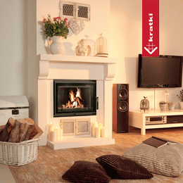 Cast iron fireplace KRATKI ZUZIA ECO DECO 12 kW Ø 150