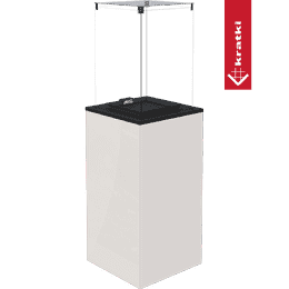 Patio plinska grijalica Patio Mini Glass Panel Bijela ručna 8,2 kW