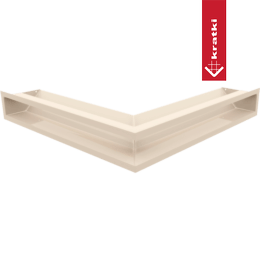 Capac aerisire LUFT colt 56x56x9 crem Slim