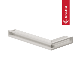 Eck-Lüftungsgitter LUFT links 80x40x9 Kaschmir Slim