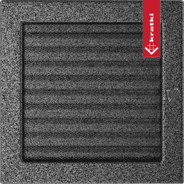 Vent Cover 22x22 black and silver with blinds