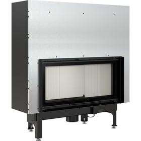 Steel fireplace NADIA 14 kW Ø 200 Lift-up self closing door
