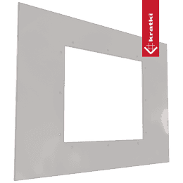 szyba  OSCAR white panel, hartowana, lakierowana, poler 630x900
