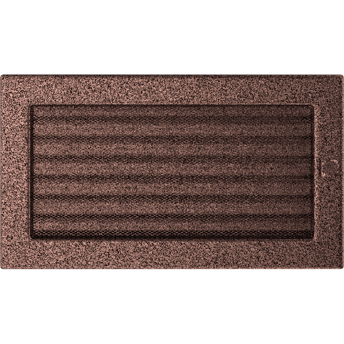 Grille de ventilation 17x30 cuivre avec une persienne
