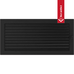 Kratka wentylacyjna kominkowa 22x45 czarna żaluzja