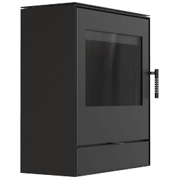 Steel stove Koza ROLLO 2 SIMPLE black termotec
