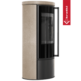 KRATKI ERIK Ø150 5,5 kW kamna GOLD SATIN víko termotec s dovíráním