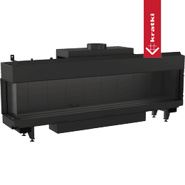 Gasinsats, Gaskamin Kratki LEO 200 propan ∅ 130/200 12,5 kW Vänster