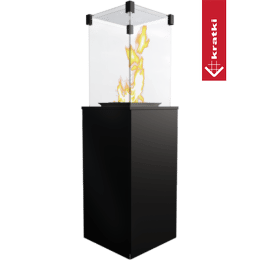Chauffage extérieur Gaz Patio acier contrôle manuel 8,2 kW