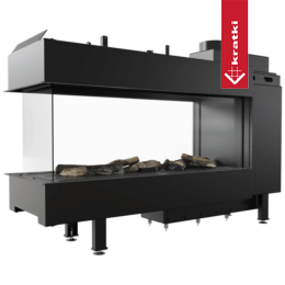 Cheminée au Gaz KRATKI LEO 100 créateur d'espace propane butane ∅ 100/150 9,5 kW